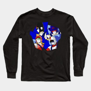 Battle load formation, blue Long Sleeve T-Shirt